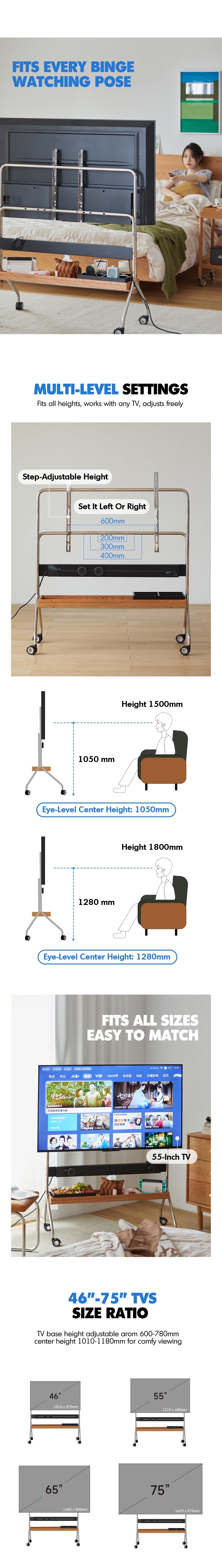 Scandinavian Cherry Wood TV Hanger HAL Good to Know - 3