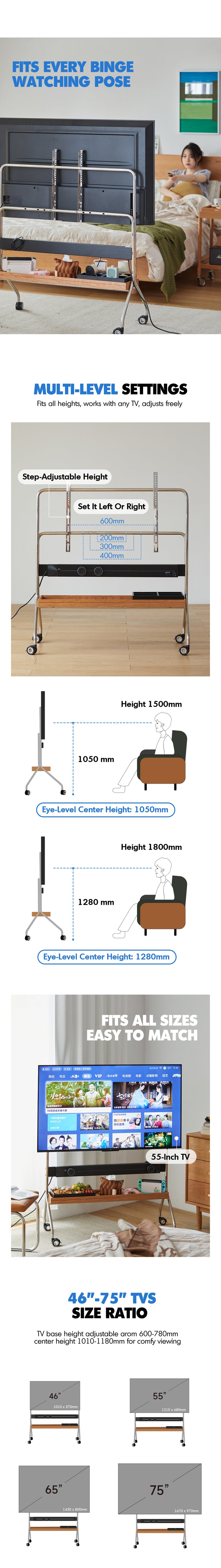 Scandinavian Cherry Wood TV Hanger HAL Good to Know - 3