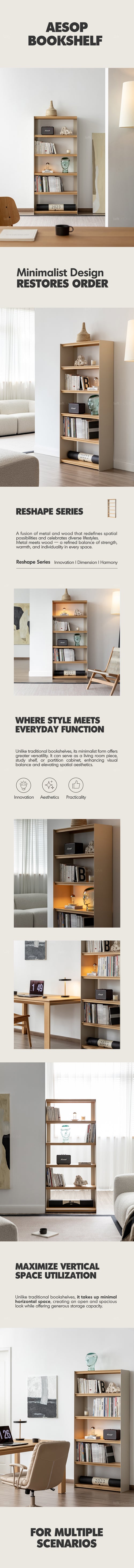 Minimalist Steel Bookshelf AESOP Good to Know Preview-1