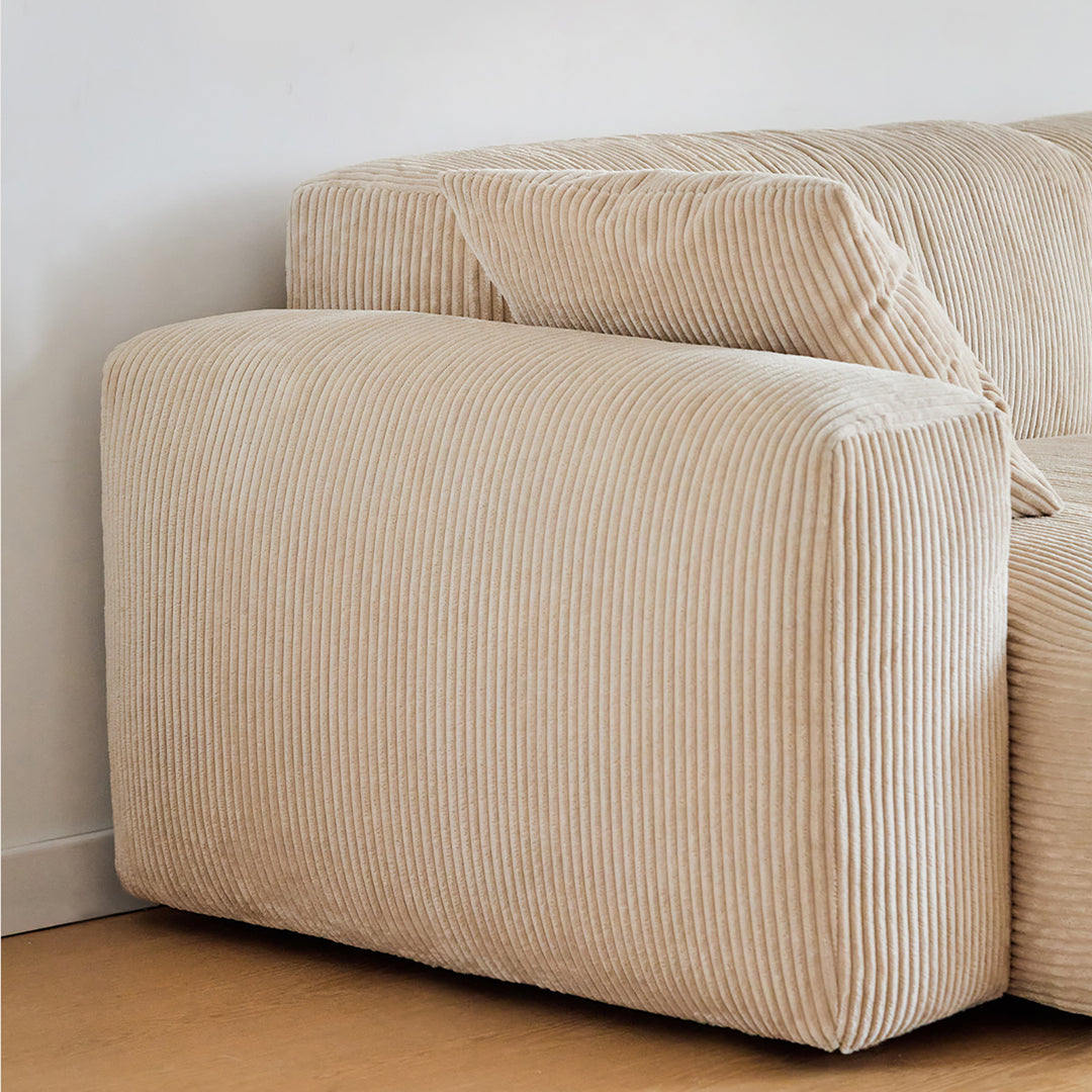 Scandinavian premium corduroy velvet fabric sofa cover situational feels.