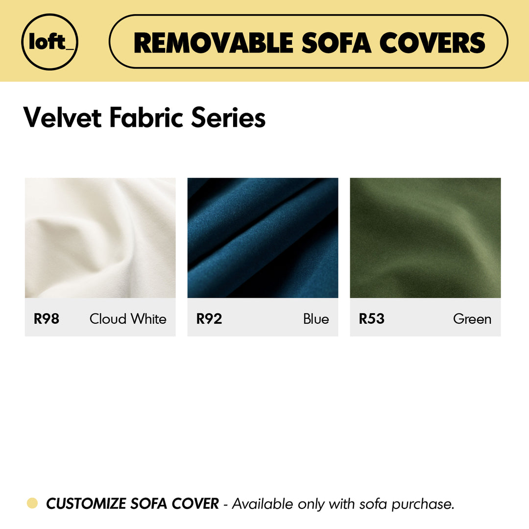 Scandinavian Premium Velvet Fabric Removable Sofa Cover