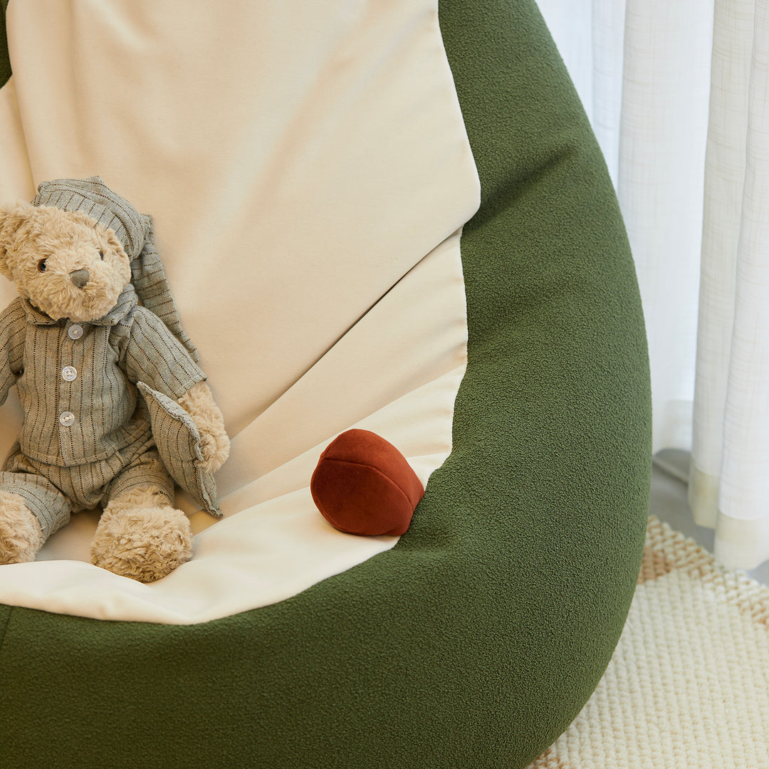 Scandinavian premium boucle fabric sofa cover detail 1.