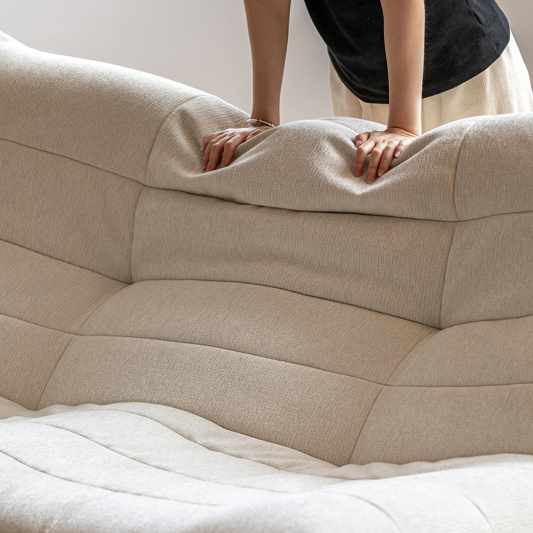 Scandinavian premium chenille velvet fabric sofa cover detail 2.