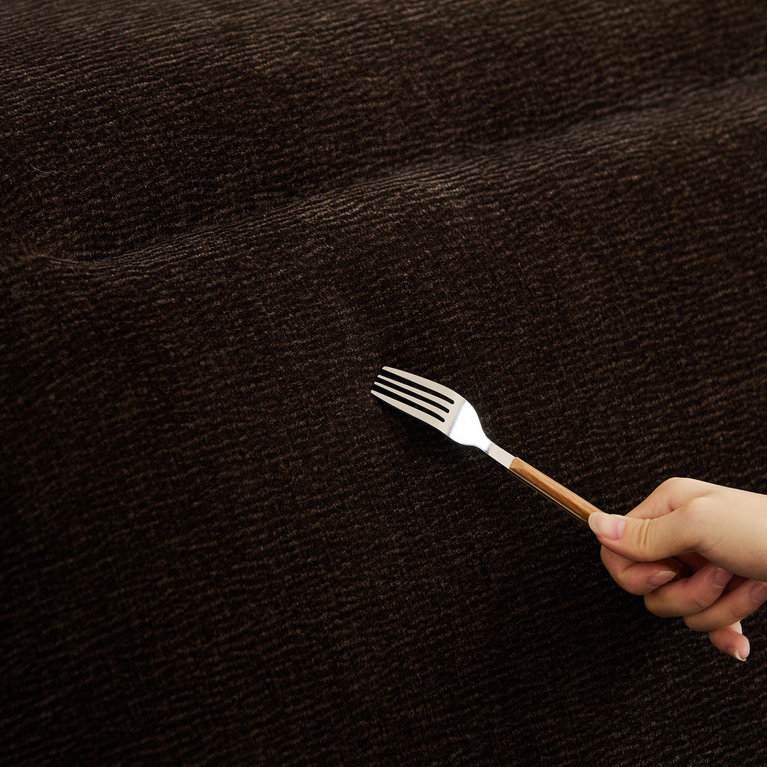 Scandinavian premium chenille velvet fabric sofa cover conceptual design.