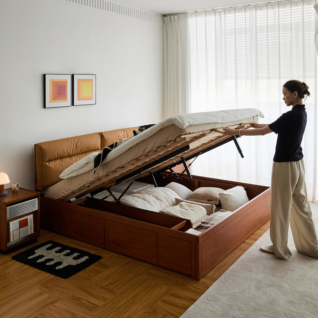 Vintage boxwood cushion lift-up storage bed with drawer kangaroo color swatches.