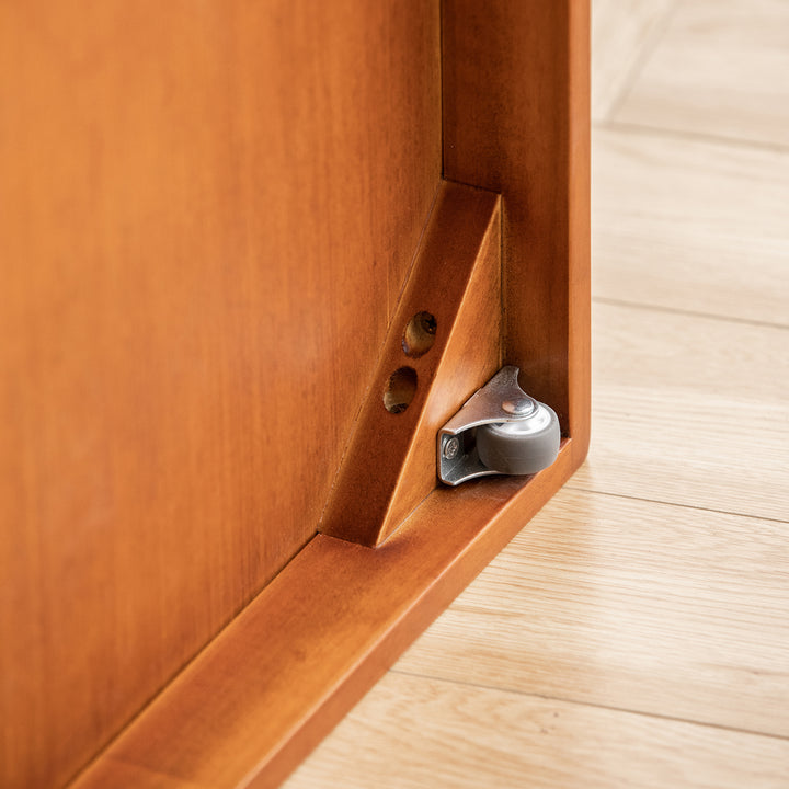 Vintage boxwood lift-up storage platform bed with drawer kangaroo with context.