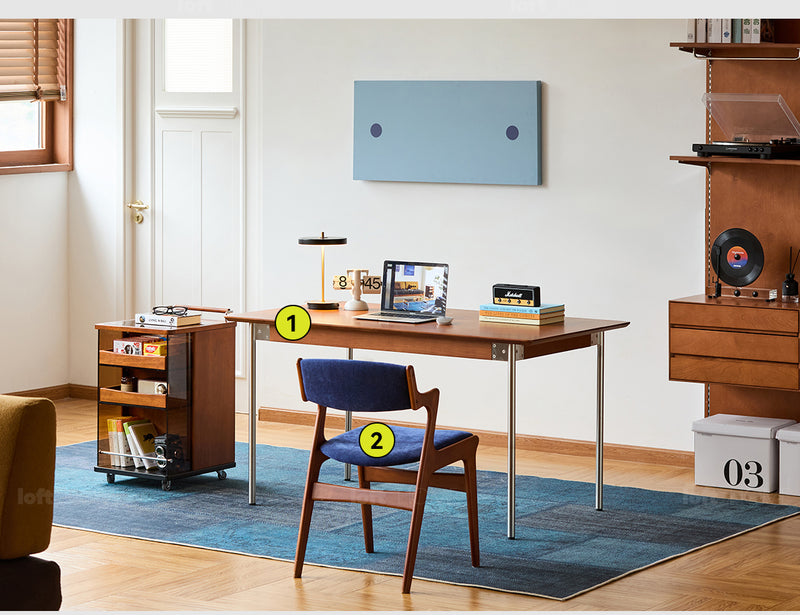 Bauhaus Boxwood Wheeled Trolley Side Table MOONRISE Good to Know - 9