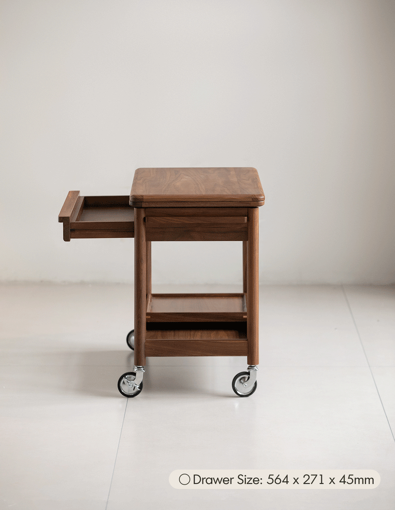 Japandi Walnut Wood Extendable Coffee Table VORIN Good to Know - 2