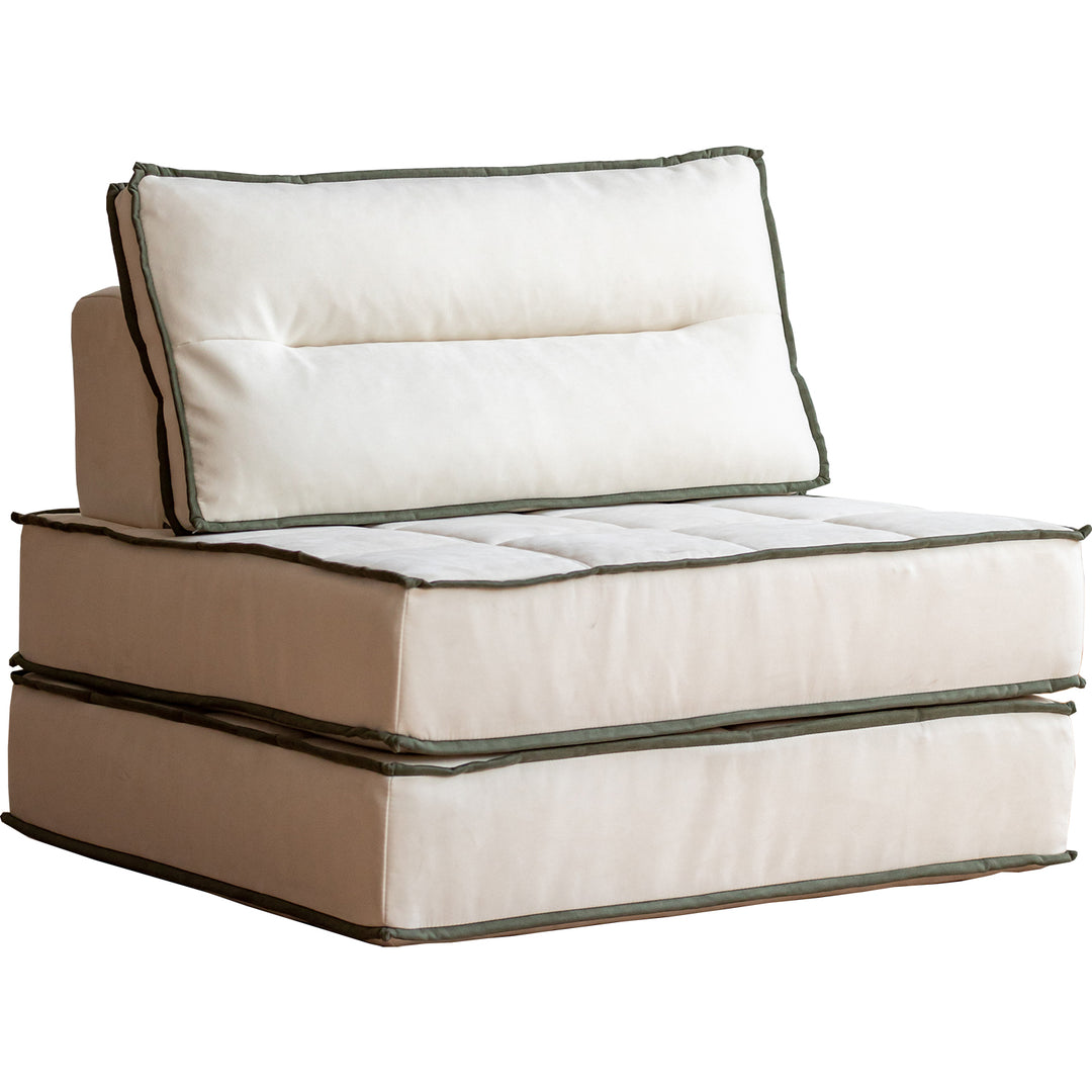 Scandinavian Cat Scratch Resistant Fabric Modular 1 Seater Sofa TIERED
