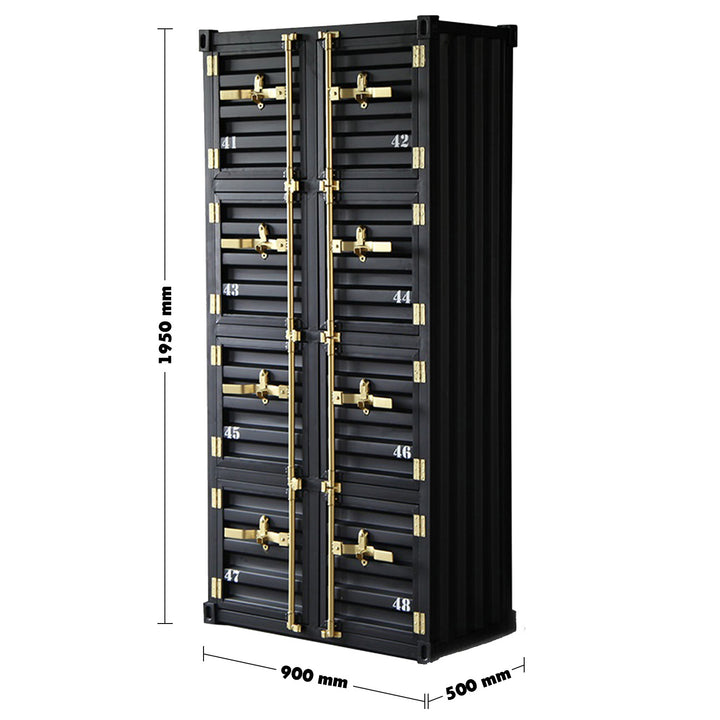 Industrial Metal Storage Cabinet CONTAINER 8 DOORS Size Chart