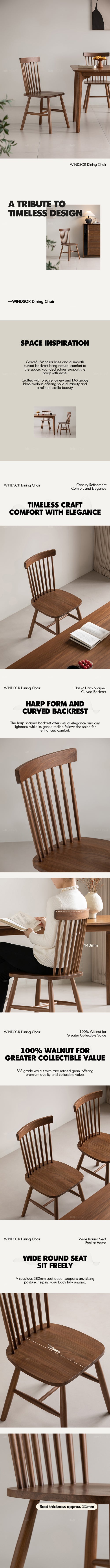 Japandi Walnut Wood Dining Chair WINDSOR Good to Know Preview-1