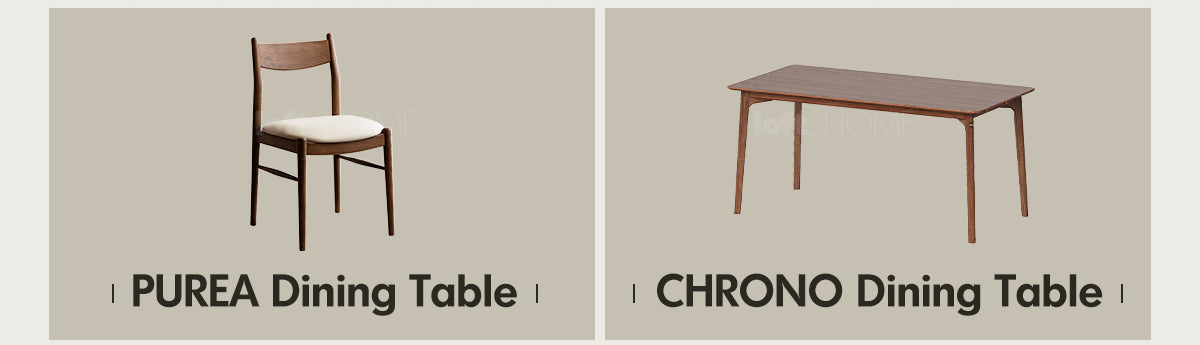 Japandi Walnut Wood Dining Table CHRONO Good to Know - 13