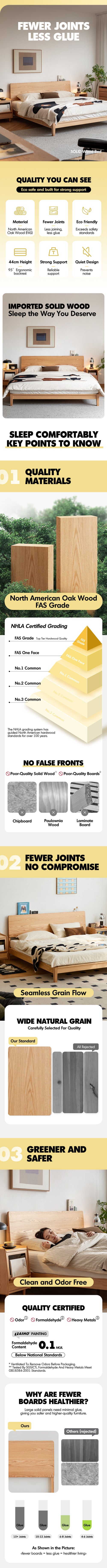 Scandinavian Oak Wood Bed SOLID Good to Know Preview-1