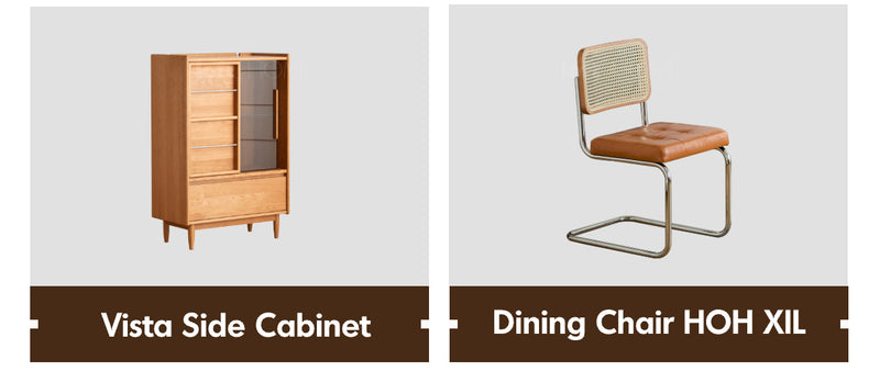 Scandinavian Cherry Wood Extendable Dining Table MINIMA Good to Know - 9