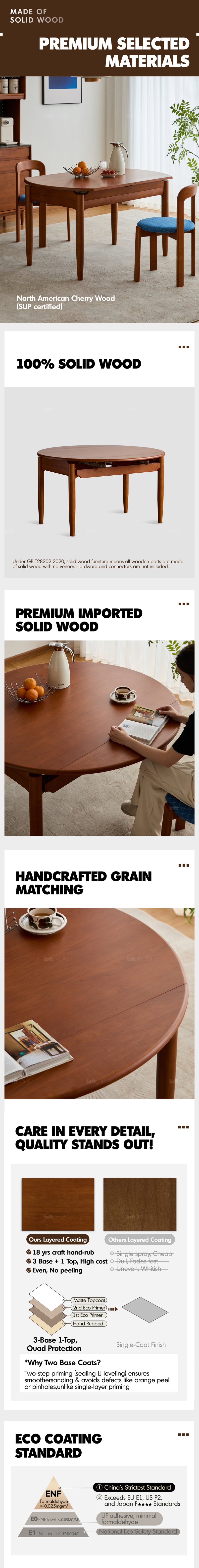 Vintage Boxwood Extendable Dining Table MINIMA Good to Know - 7