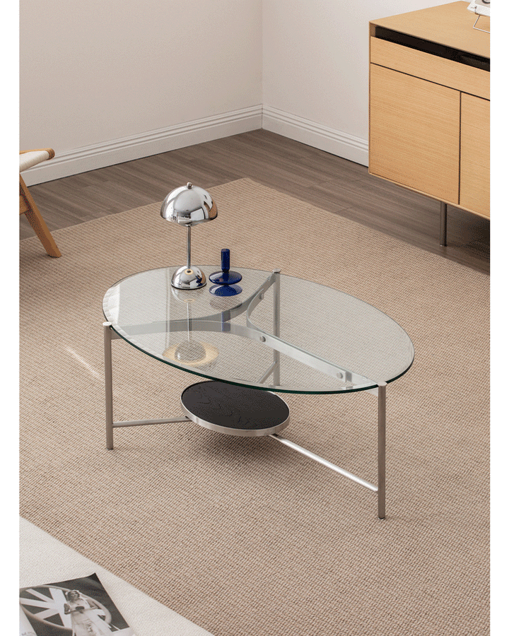 Minimalist Tempered Glass Coffee Table ICELAND