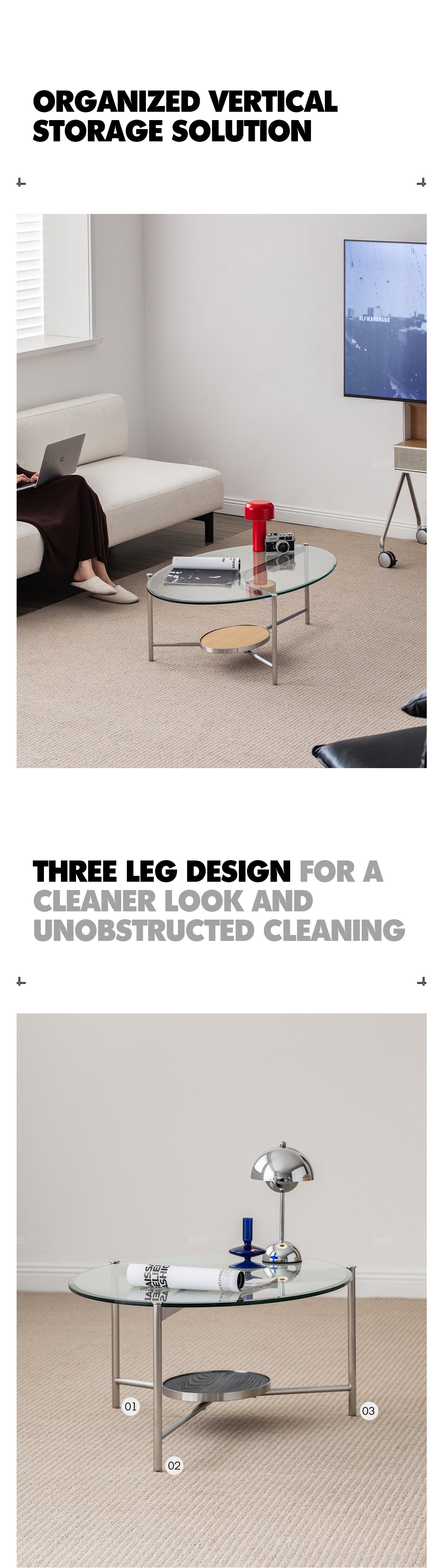 Bauhaus Tempered Glass Coffee Table ICELAND Good to Know - 3
