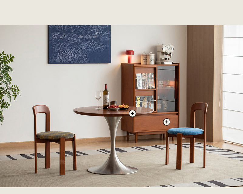 Bauhaus Wool Fabric Beech Wood Dining Chair MEMPHIS Good to Know - 6