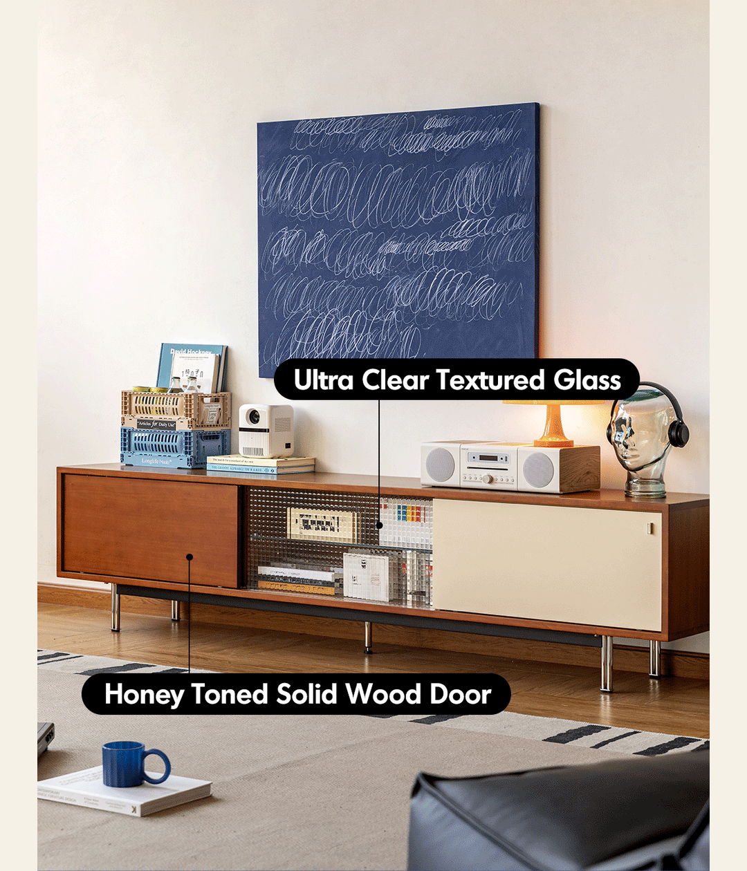 Vintage Boxwood TV Console PINECONE