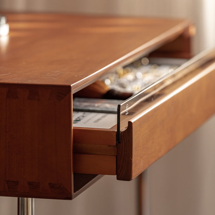 Vintage boxwood modular hanging wall shelf system muse study layered structure.
