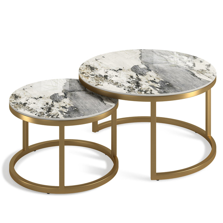 Modern Sintered Stone Coffee Table GOLD Layered