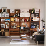 Bauhaus boxwood modular hanging wall shelf system muse primary product view.