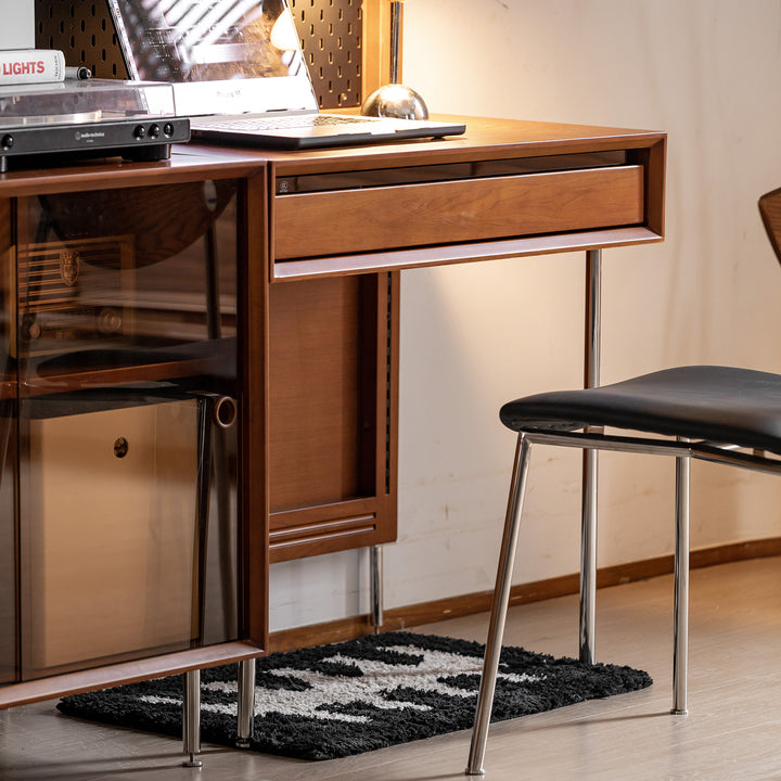 Vintage boxwood modular hanging wall shelf system muse study with context.