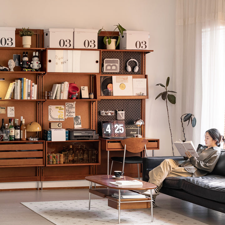 Vintage boxwood modular hanging wall shelf system muse living with context.