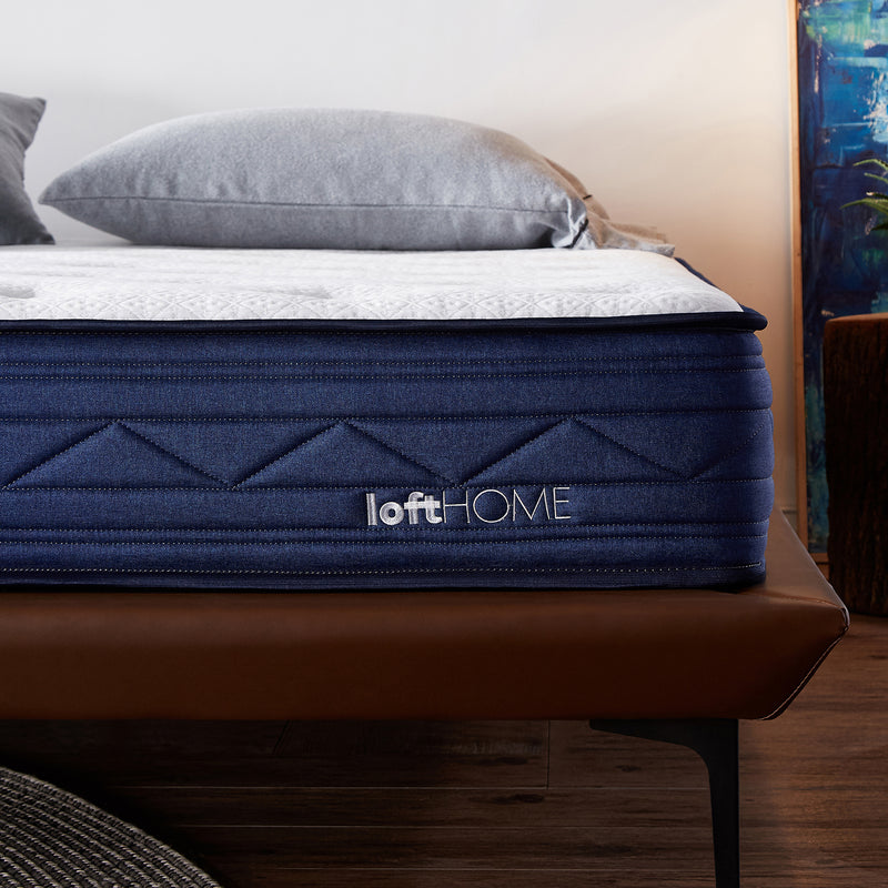 35cm Latex Gel Memory Foam Pocket Spring Mattress DEEP Color Swatches
