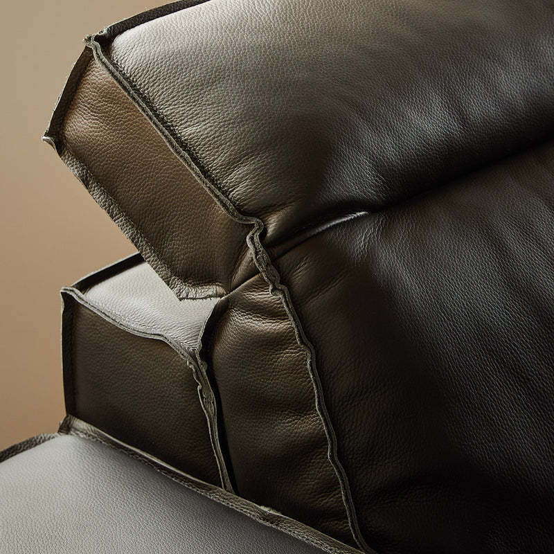 Japandi Genuine Leather 2 Seater Sofa RIVER Color Swatches