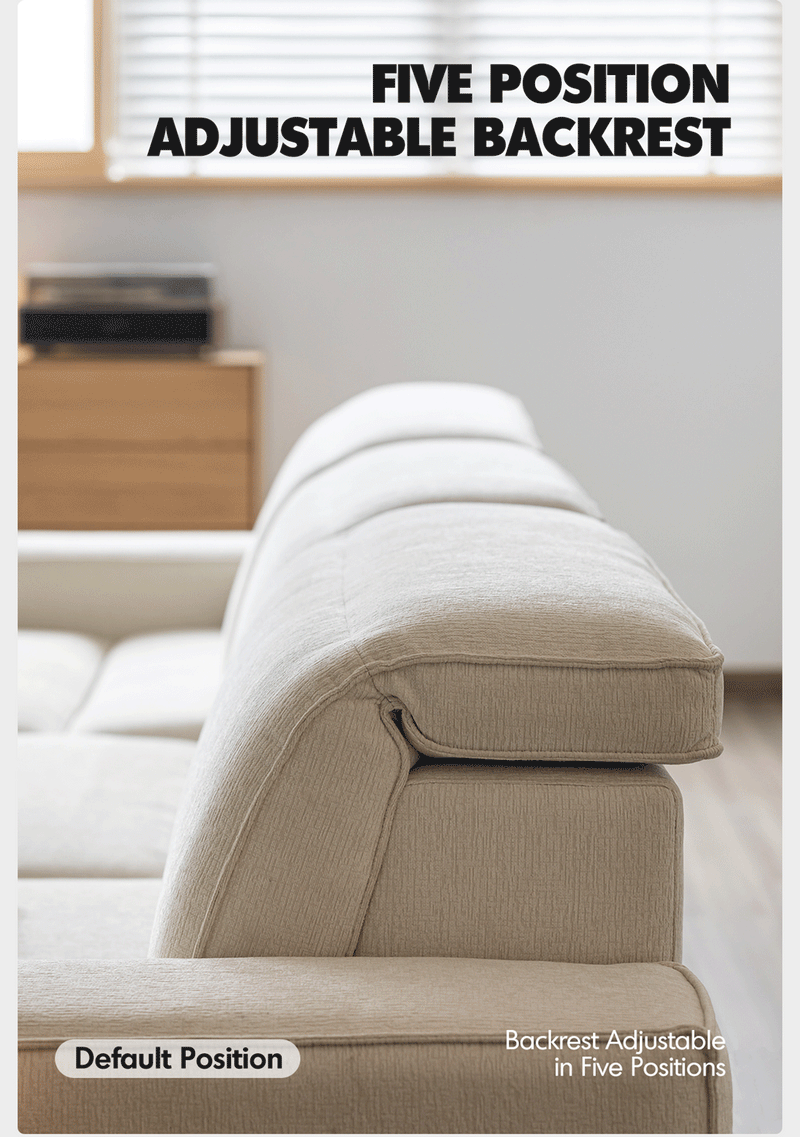 Minimalist Chenille Velvet Fabric Electric Recliner 4 Seater Sofa Bed STRING Good to Know - 6