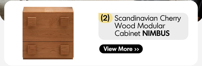 Scandinavian Cherry Wood Side Table SUGAR Good to Know - 6