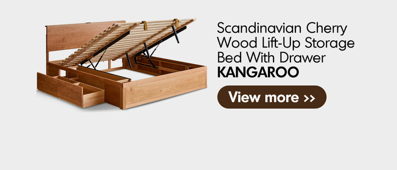 Scandinavian Cherry Wood Side Table VISTA Good to Know - 7