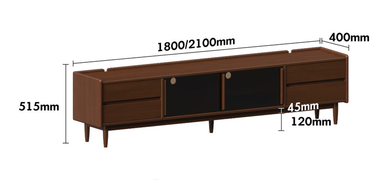 Vintage Boxwood TV Console VISTA Size Chart