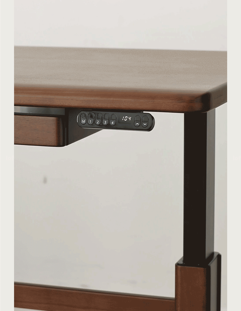 Japandi Walnut Wood Electric Height Adjustable Study Table CLOUD LIFTING Good to Know - 8
