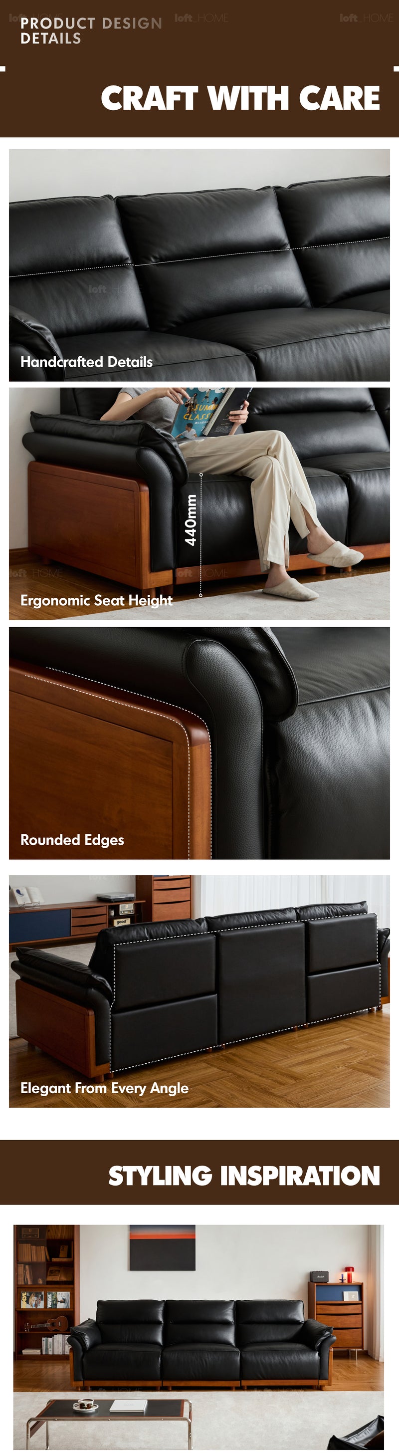 Vintage Boxwood Genuine Leather Electric Recliner 4 Seater Sofa EDGELESS Good to Know - 8