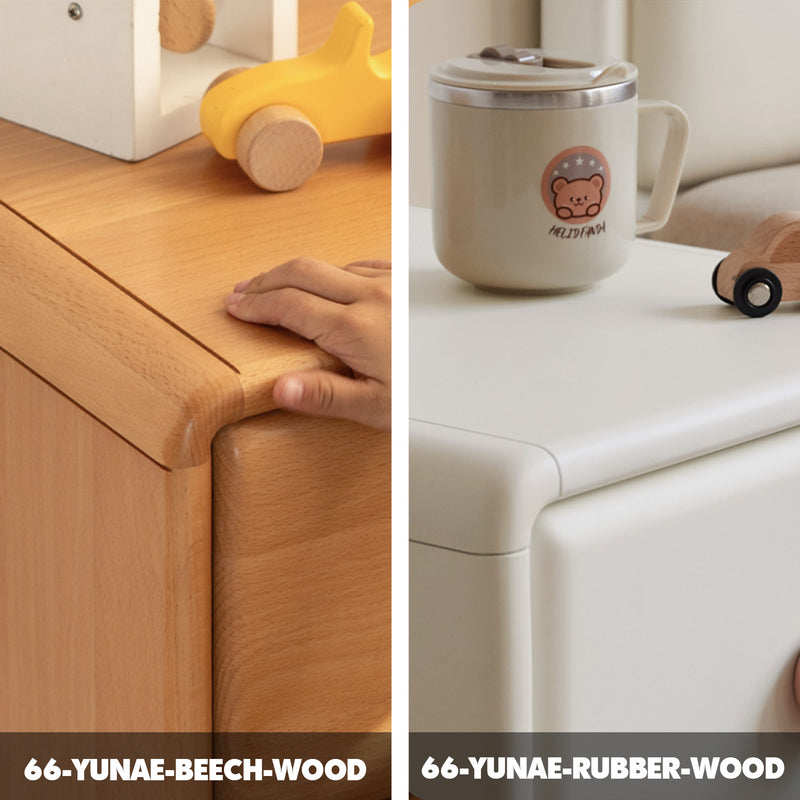 Scandinavian Wood Kids Side Table YUNAE Color Swatches