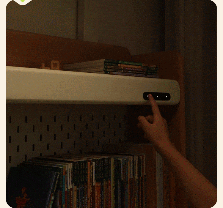 Scandinavian Beech Wood Electric Height Adjustable Kids Study Table With Intergrated LED Light ORBITA