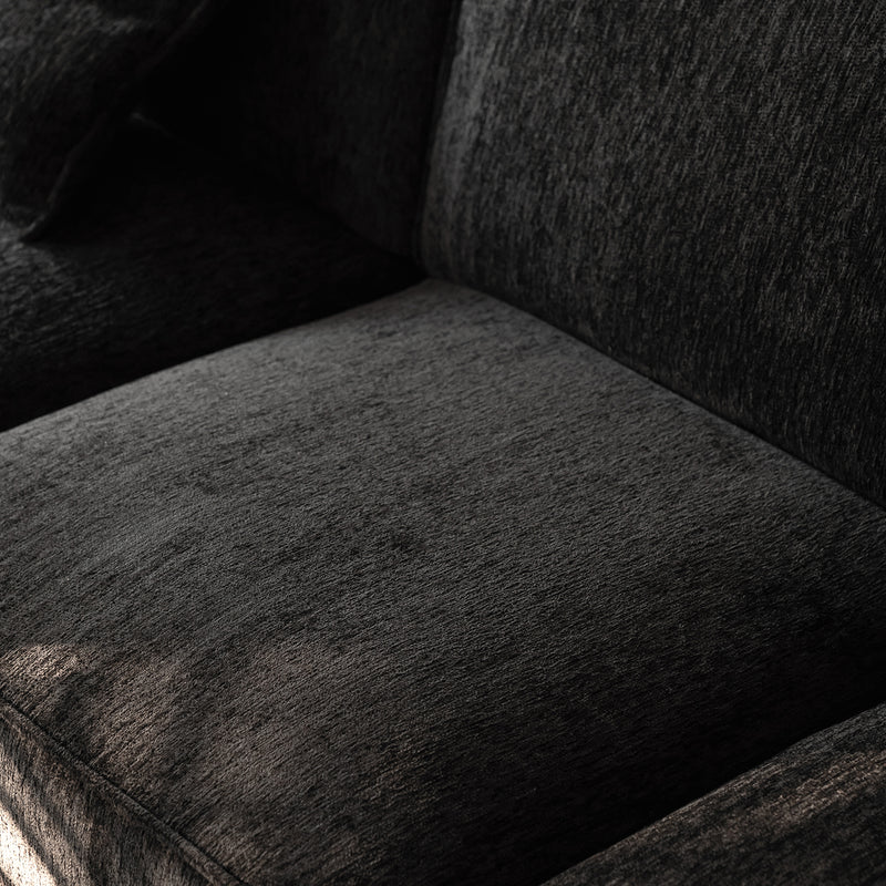 Minimalist Chenille Velvet Fabric 3 Seater Sofa TUFTY TIME Color Swatches