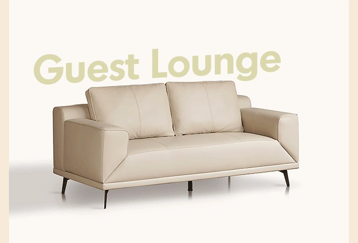 Modern Genuine Leather 2 Seater Sofa Bed LINEA