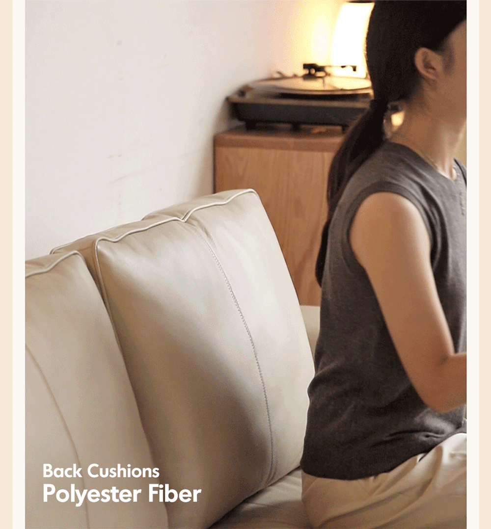 Modern Genuine Leather 2 Seater Sofa Bed LINEA