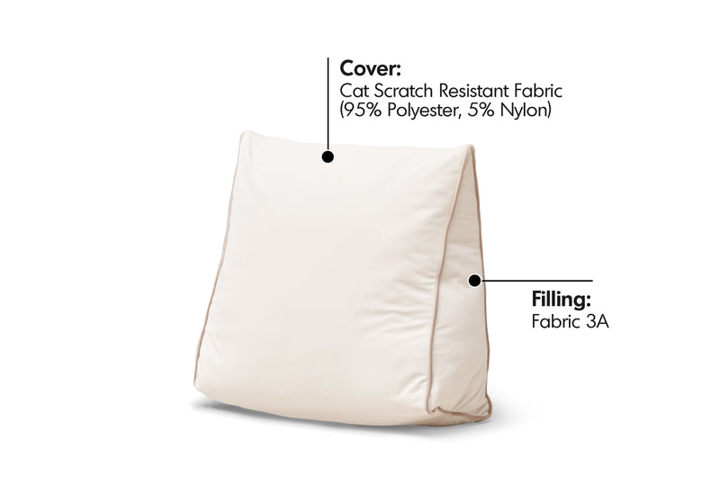 Modern Cat Scratch Resistant Fabric Triangle Rest Pillow YOU Material Details Chart