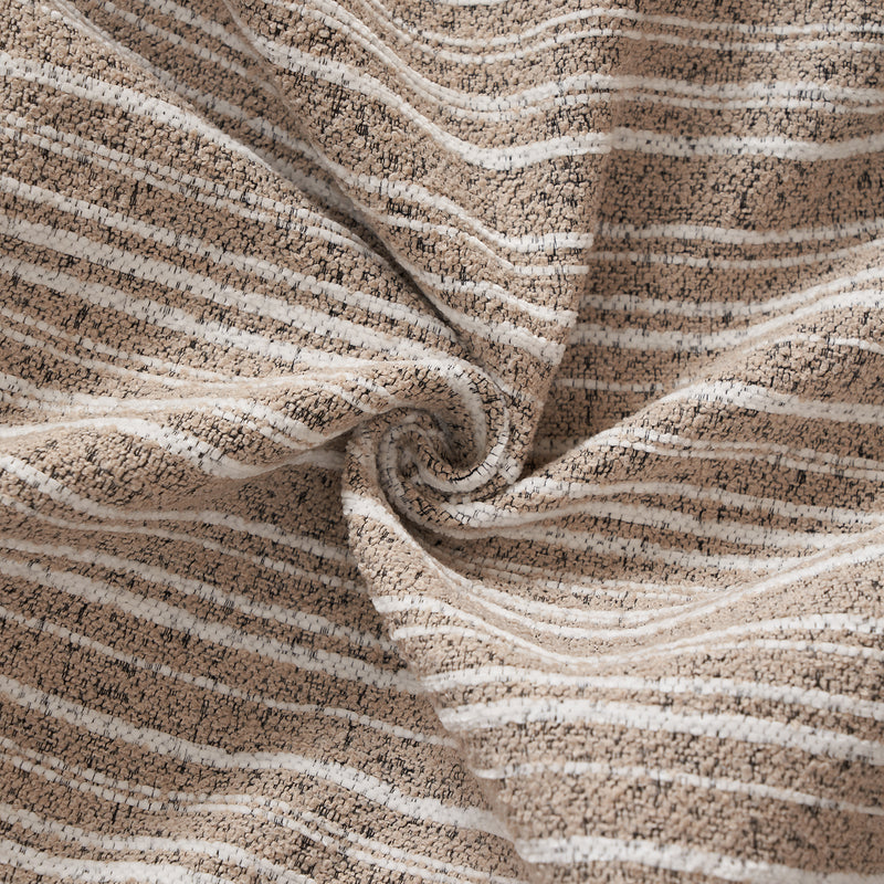 Cream Chenille Velvet Fabric Ottoman STRIPE Color Swatches