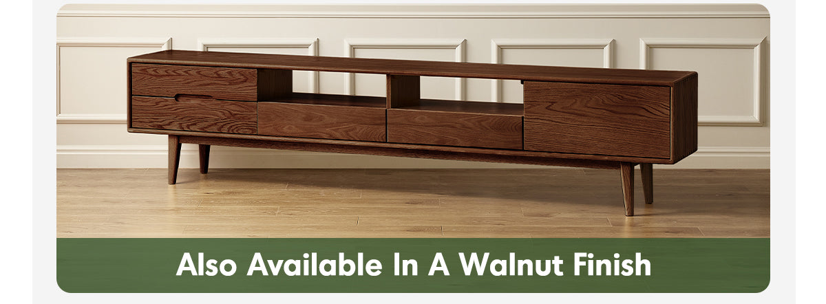 Scandinavian Oak Wood TV Console BERRY Good to Know - 2