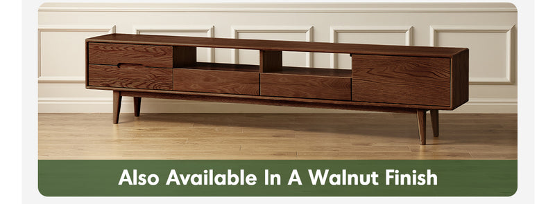 Scandinavian Oak Wood TV Console BERRY Good to Know - 2