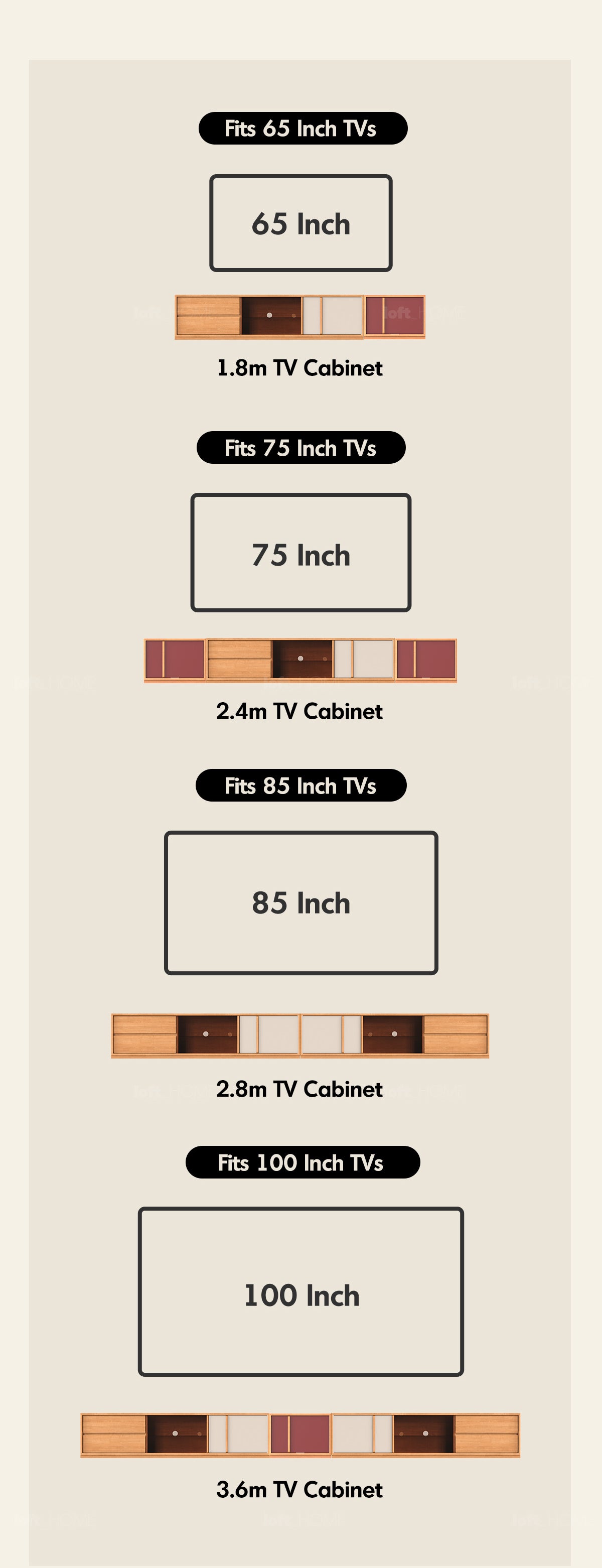 Bauhaus Cherry Wood TV Console TIME Good to Know - 12