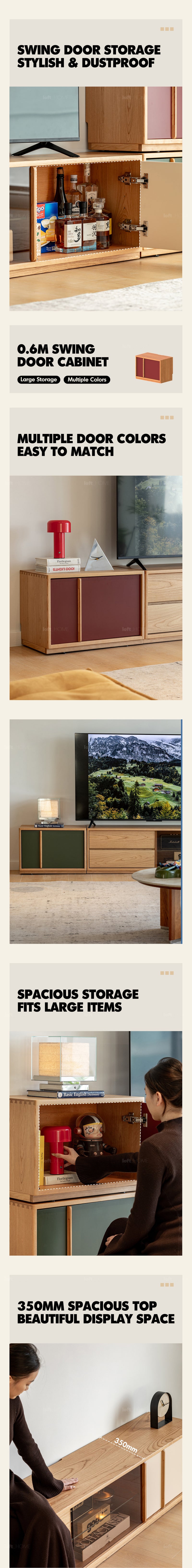 Bauhaus Cherry Wood TV Console TIME Good to Know - 5