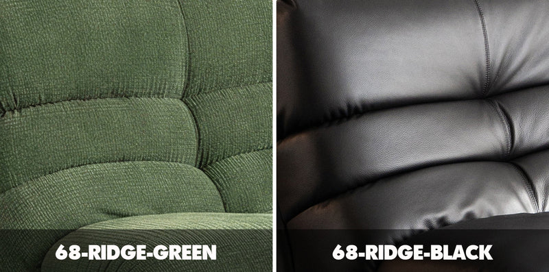 Vintage Chenille Velvet Fabric 1 Seater Sofa RIDGE Color Swatches