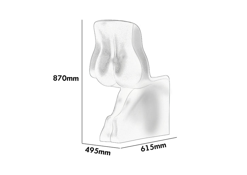 Bauhaus Plastic Dining Chair HER Size Chart