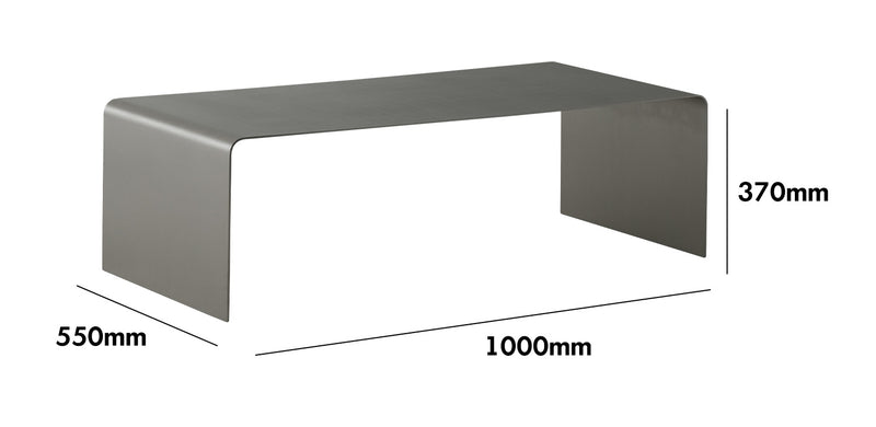 Bauhaus Steel Coffee Table ARC Size Chart